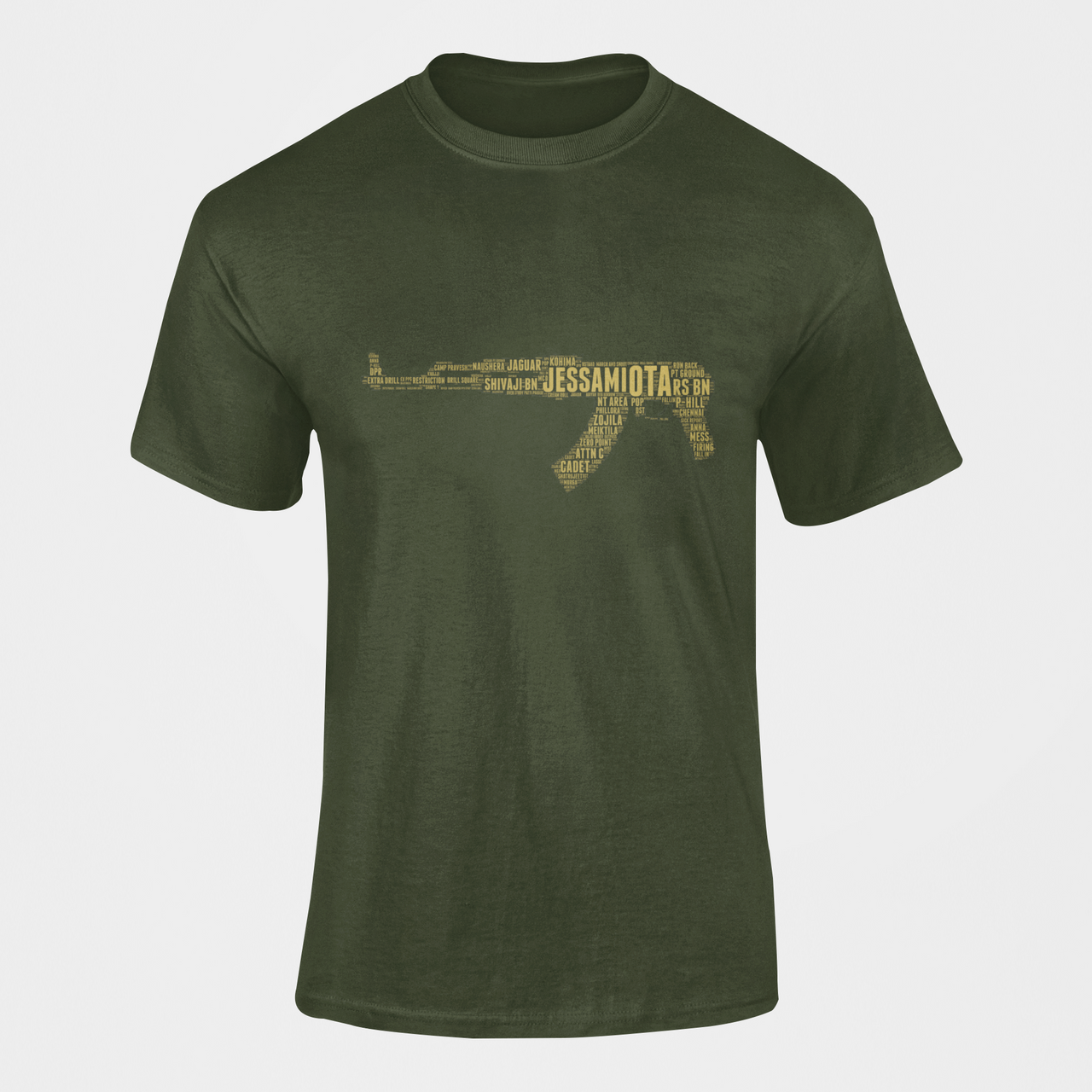 OTA T-shirt - Word Cloud Jessami - AK-47 Folding Stock (Men)