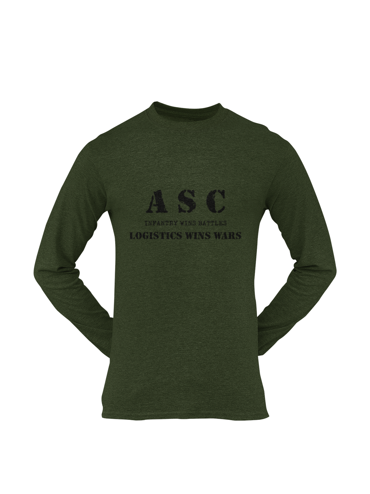 ASC T-shirt - ASC, Infantry Wins Battles, Logistics Wins Wars (Men)