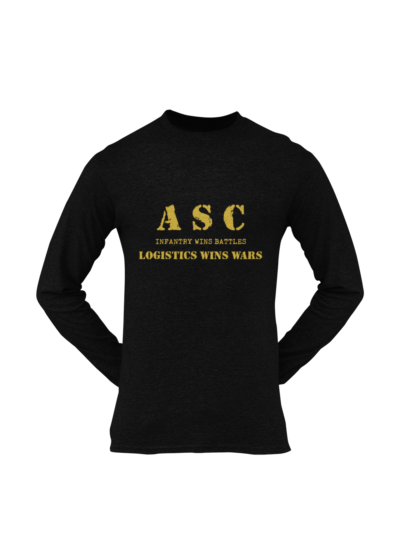 ASC T-shirt - ASC, Infantry Wins Battles, Logistics Wins Wars (Men)