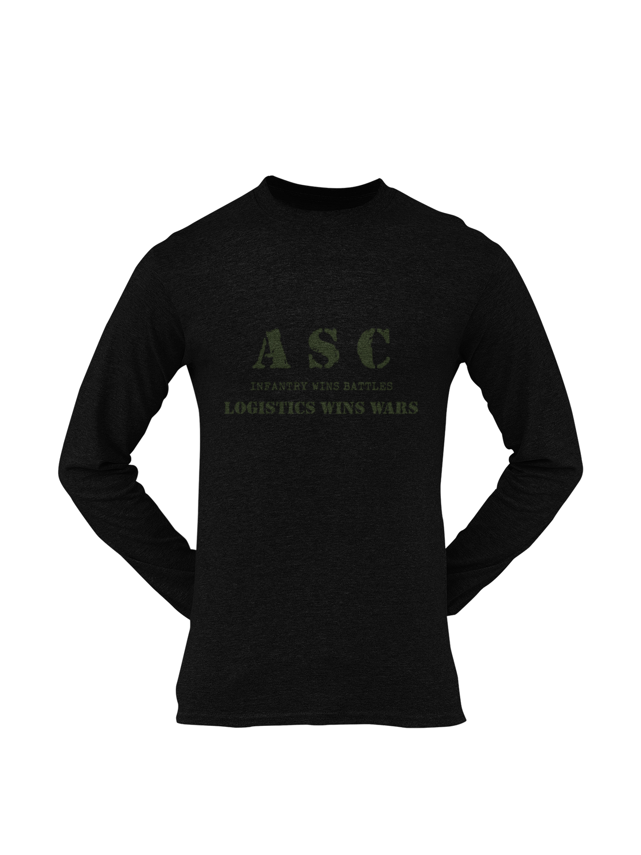 ASC T-shirt - ASC, Infantry Wins Battles, Logistics Wins Wars (Men)