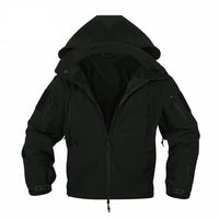 Thumbnail for Tactical Softshell Military Jacket with Shoulder Flaps - Black