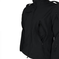 Thumbnail for Tactical Softshell Military Jacket with Shoulder Flaps - Black