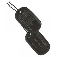 Thumbnail for Set Of 2 Personalised Dog Tags - Black