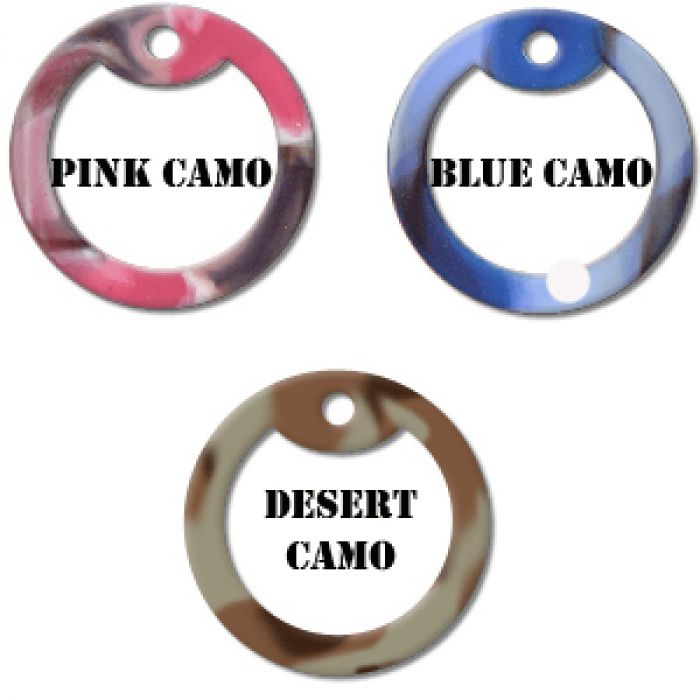 Set of 2 Camouflage Silencers for Dog Tags