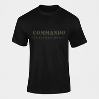 Thumbnail for Commando T-shirt - Commando - Swift Silent Deadly (Men)