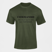 Thumbnail for Commando T-shirt - Commando - The Only Easy Day Was Yesterday (Men)