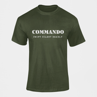 Thumbnail for Commando T-shirt - Commando - Swift Silent Deadly (Men)