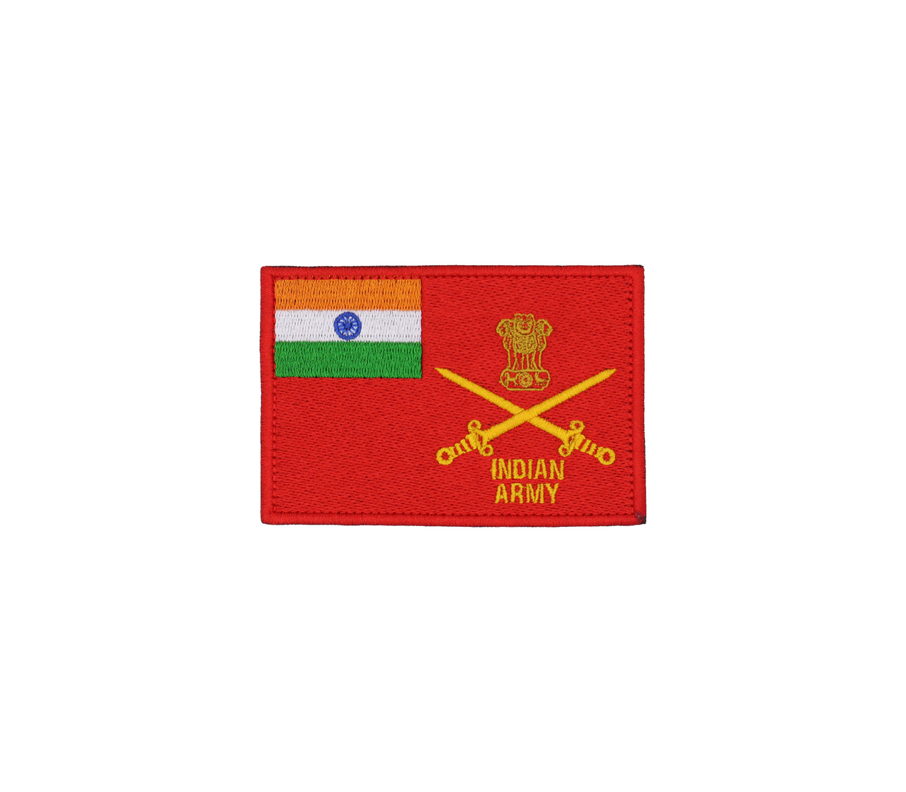 Indian Army Flag Patch - 2.5 x 3.5 Inches