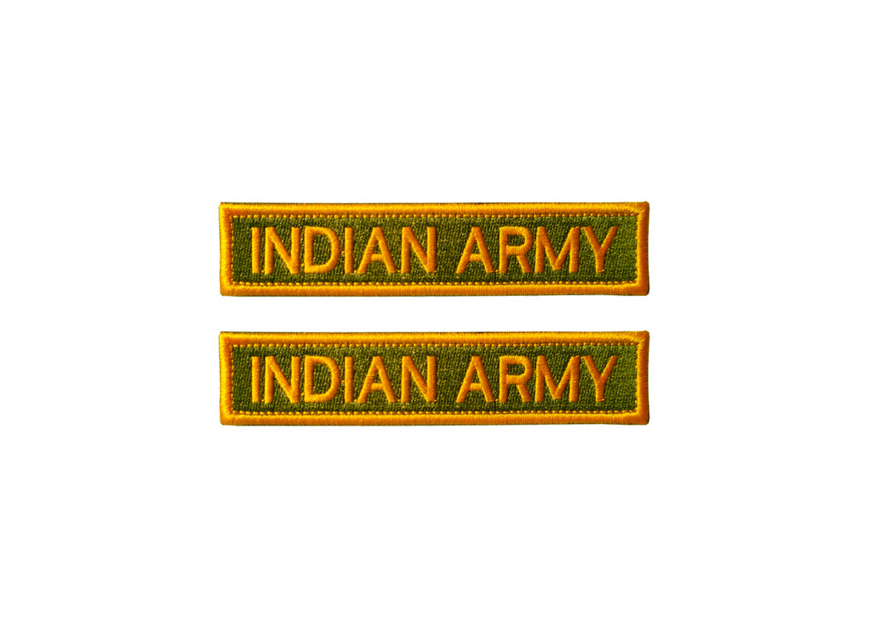 Indian Army Tape Patch (Set of 2)