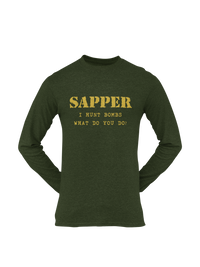 Thumbnail for Sapper T-shirt - I Hunt Bombs (Men)
