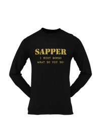 Thumbnail for Sapper T-shirt - I Hunt Bombs (Men)
