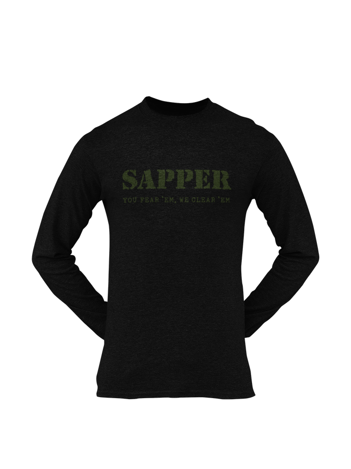 Sapper T-shirt - You Fear 'Em, We Clear 'Em (Men)