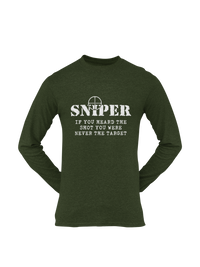 Thumbnail for Sniper T-shirt - Sniper, If You Heard The Shot..... (Men)