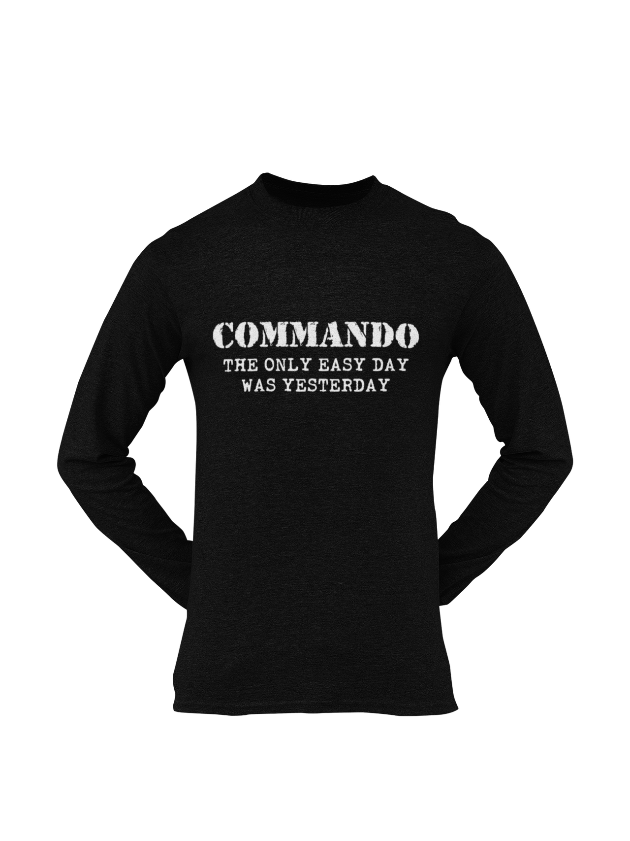 Commando T-shirt - Commando - The Only Easy Day Was Yesterday (Men)