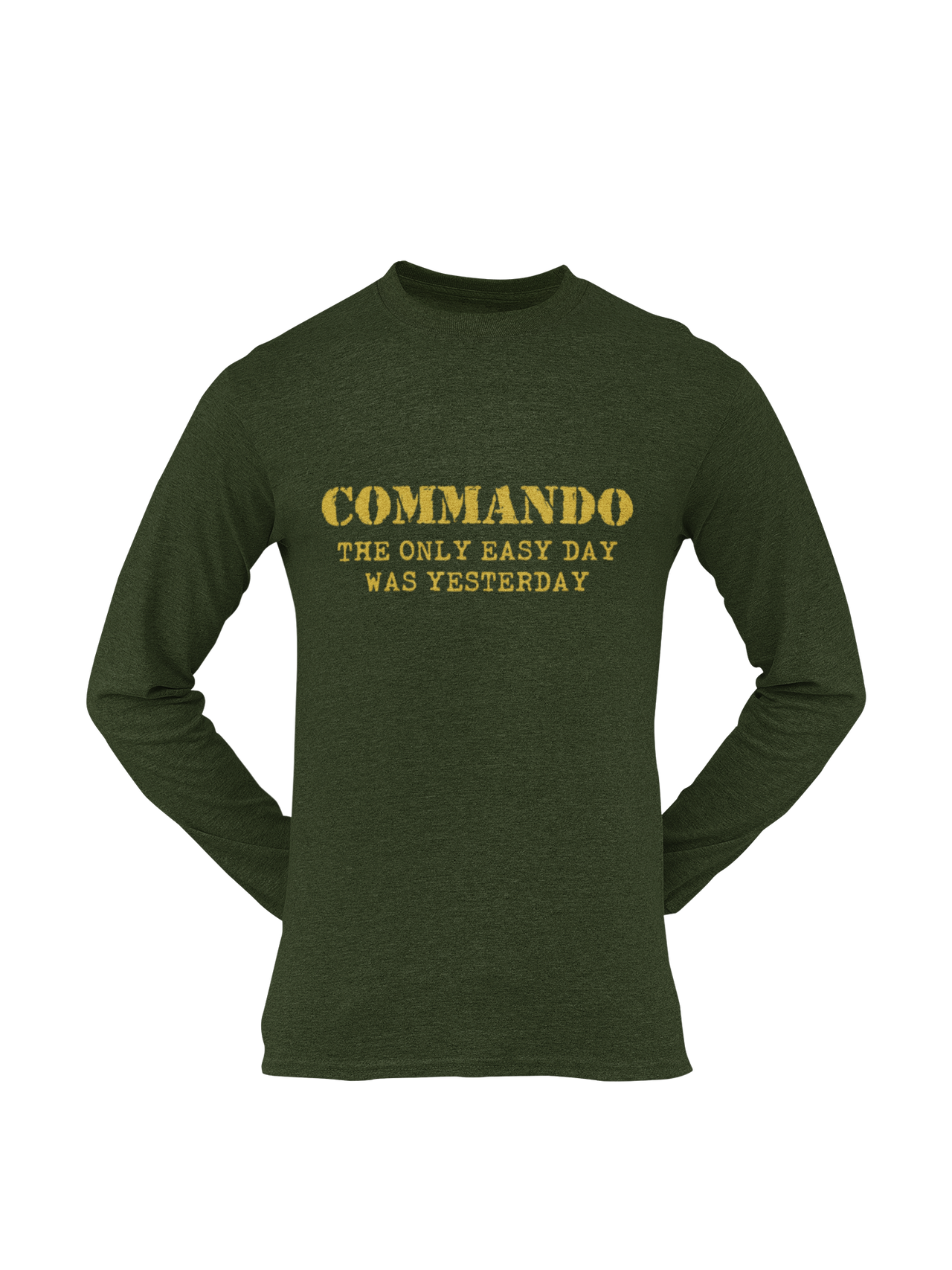 Commando T-shirt - Commando - The Only Easy Day Was Yesterday (Men)