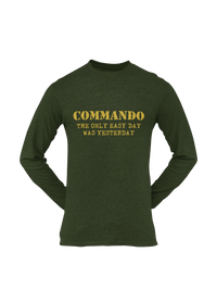 Thumbnail for Commando T-shirt - Commando - The Only Easy Day Was Yesterday (Men)