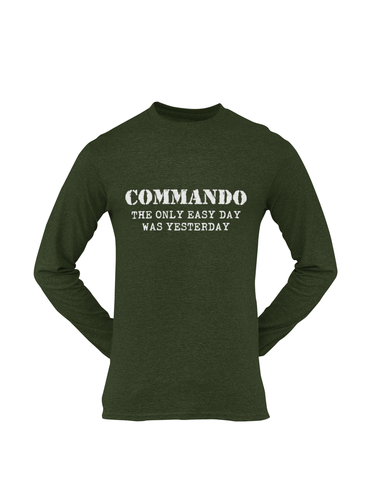 Commando T-shirt - Commando - The Only Easy Day Was Yesterday (Men)