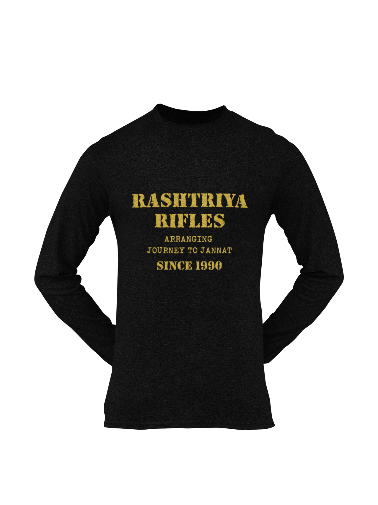 Rashtriya Rifles T-shirt - Arranging Journey to Jannat..... ( Men)