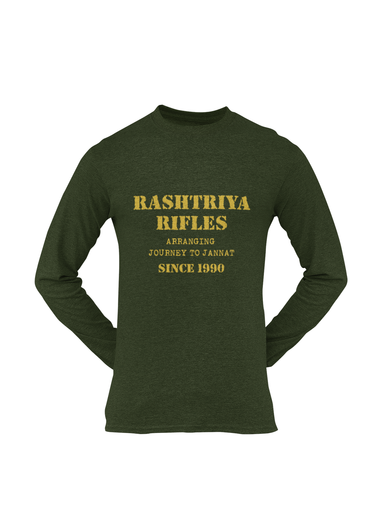 Rashtriya Rifles T-shirt - Arranging Journey to Jannat..... ( Men)