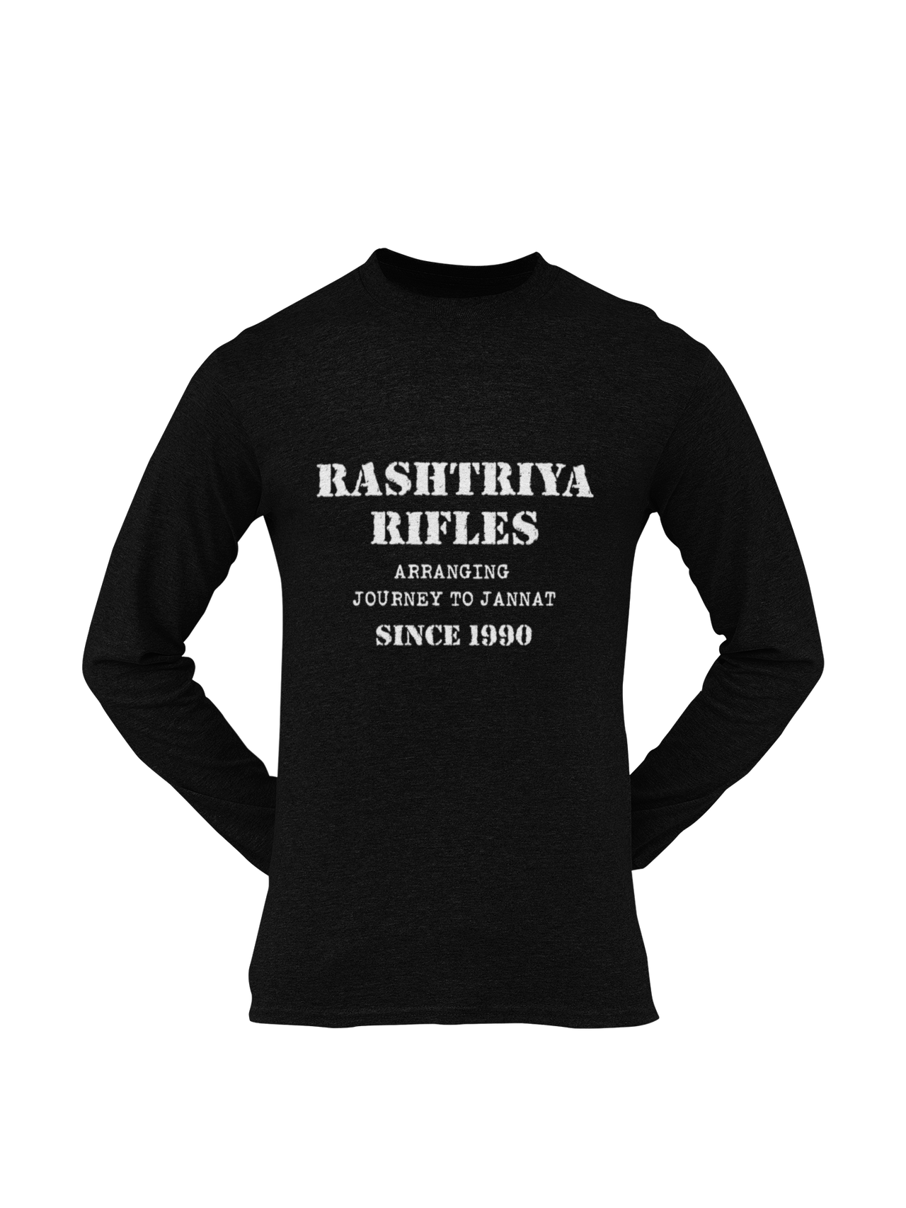 Rashtriya Rifles T-shirt - Arranging Journey to Jannat..... ( Men)