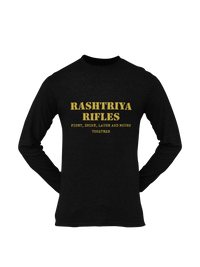 Thumbnail for Rashtriya Rifles T-shirt - Fight, Drink, Laugh & Mourn Together ( Men)