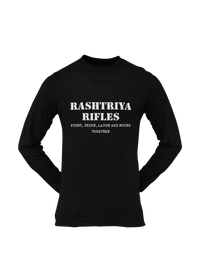 Thumbnail for Rashtriya Rifles T-shirt - Fight, Drink, Laugh & Mourn Together ( Men)