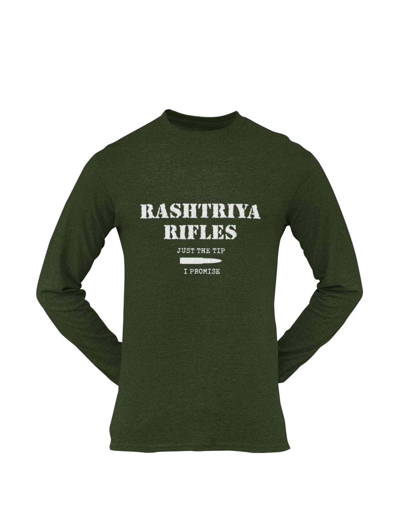 Rashtriya Rifles T-shirt - RR Just the Tip, I Promise ( Men)