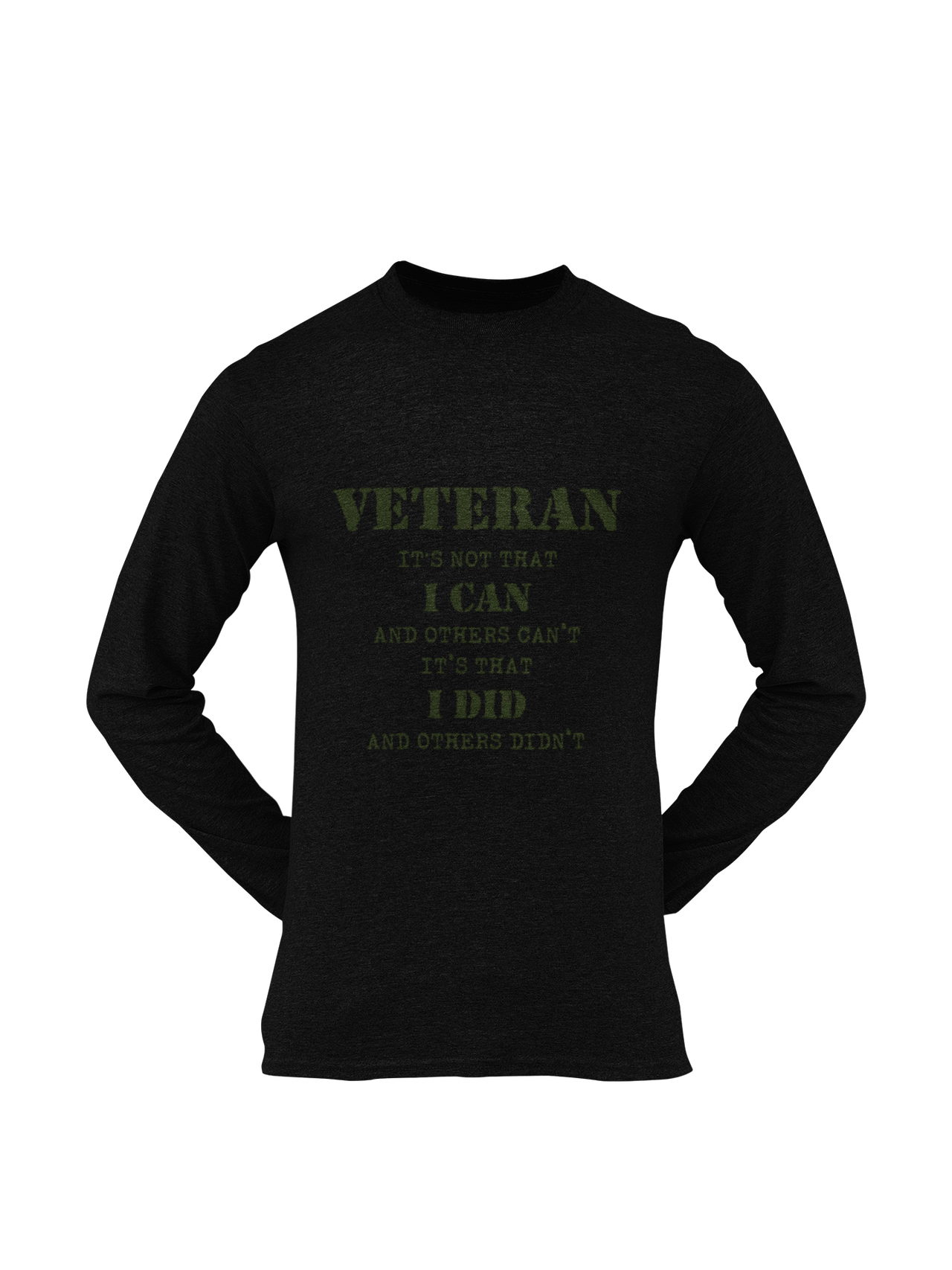 Military T-shirt - Veteran, It's Not That I Can and Others Can't..... (Men)