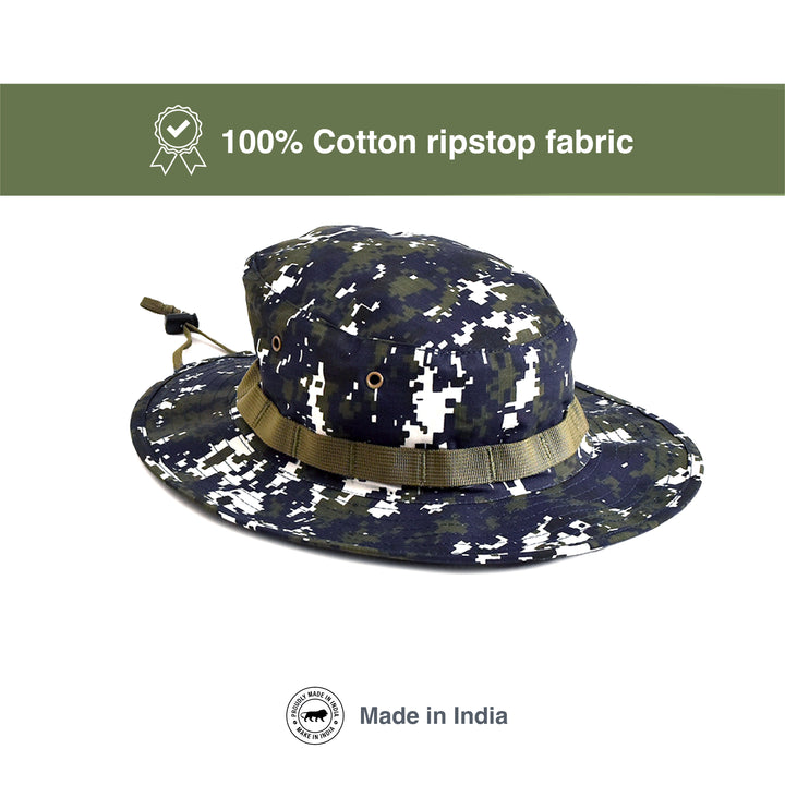 Military Boonie Hat - Indian Navy Digital Camouflage