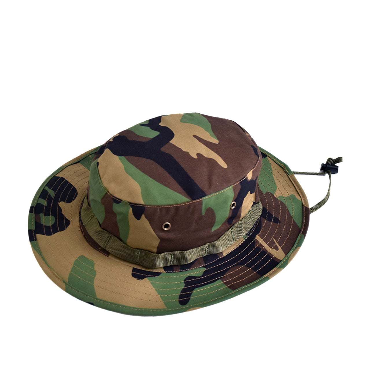 Military Boonie Hat - Woodland Camo