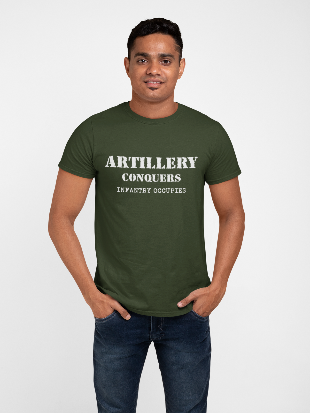 Artillery T-shirt - Artillery Conquers, Infantry Occupies (Men)