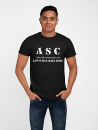 Thumbnail for ASC T-shirt - ASC, Infantry Wins Battles, Logistics Wins Wars (Men)