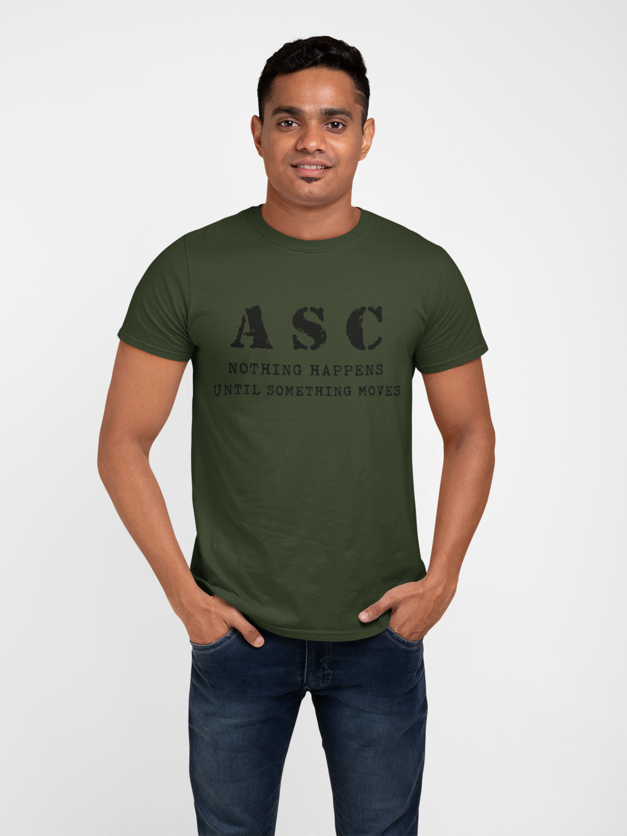 ASC T-shirt - ASC, Nothing Happens Until Something Moves (Men)