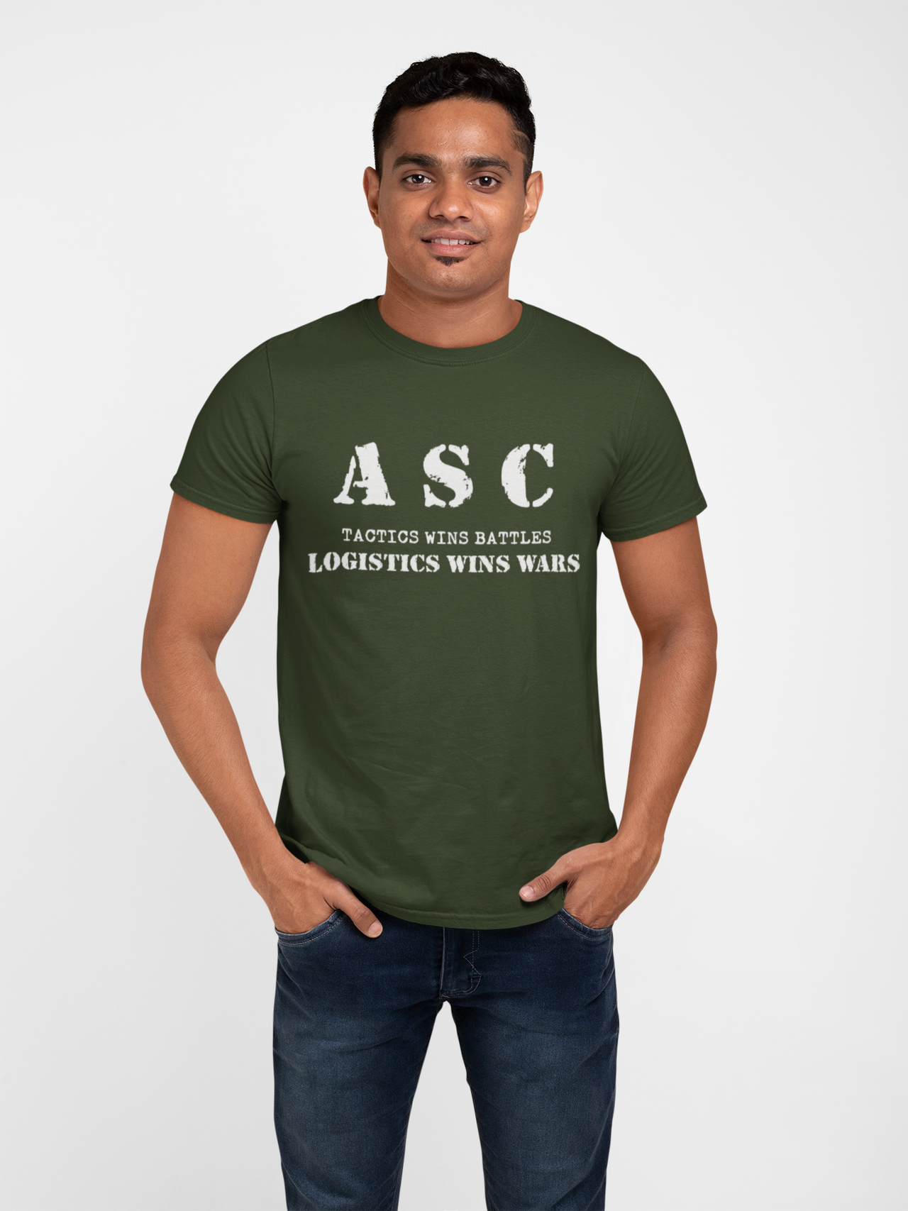 ASC T-shirt - ASC, Tactics Wins Battles, Logistics Wins Wars (Men)