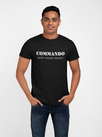 Thumbnail for Commando T-shirt - Commando - Swift Silent Deadly (Men)