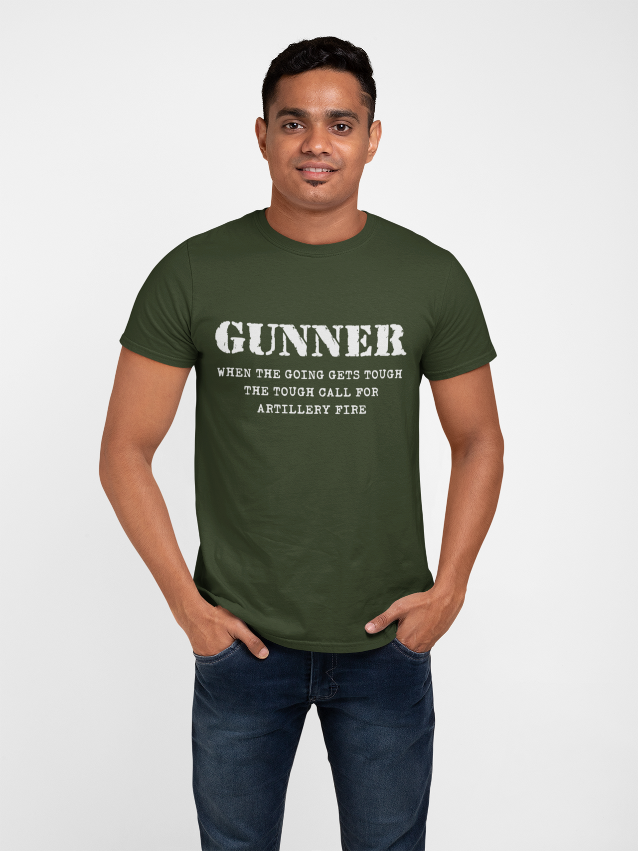 Gunner T-shirt - When the Going Gets Tough..... (Men)