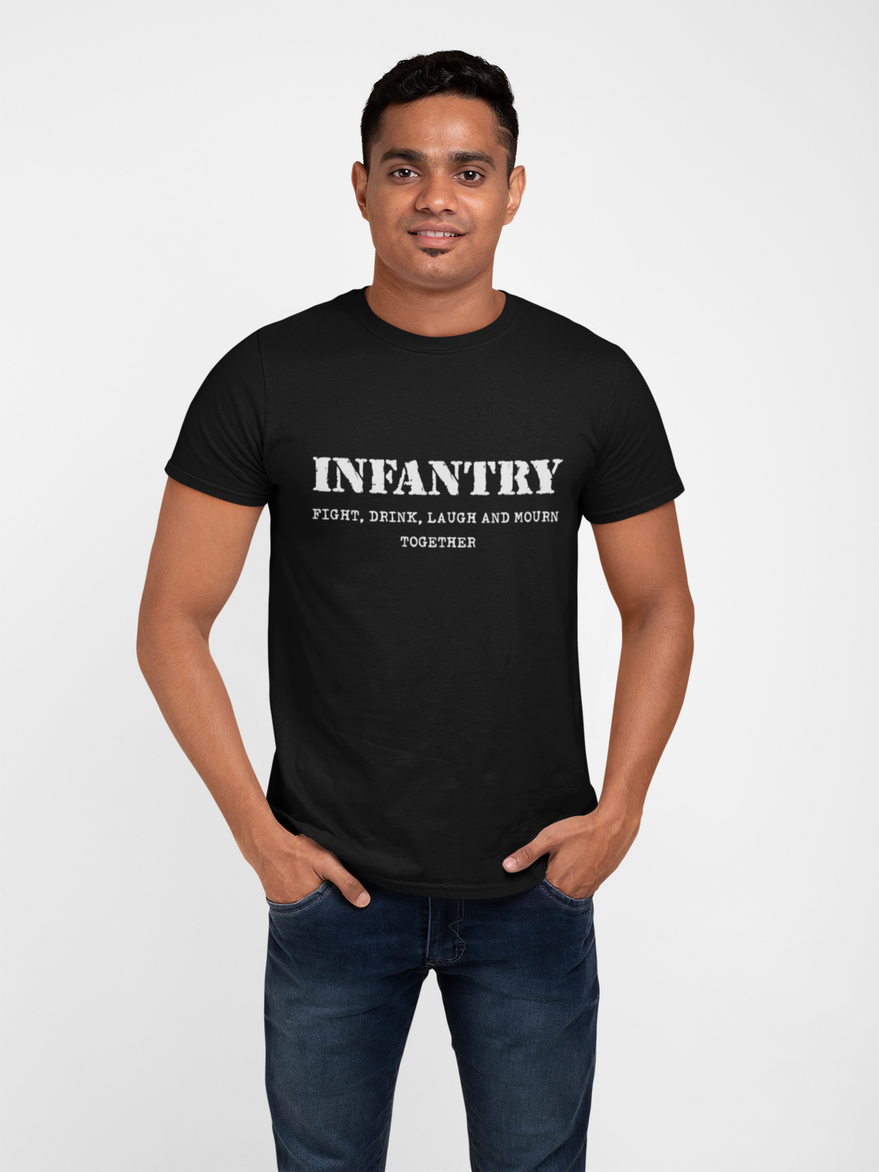 Infantry T-shirt - Fight, Drink, Laugh and Mourn Together (Men)