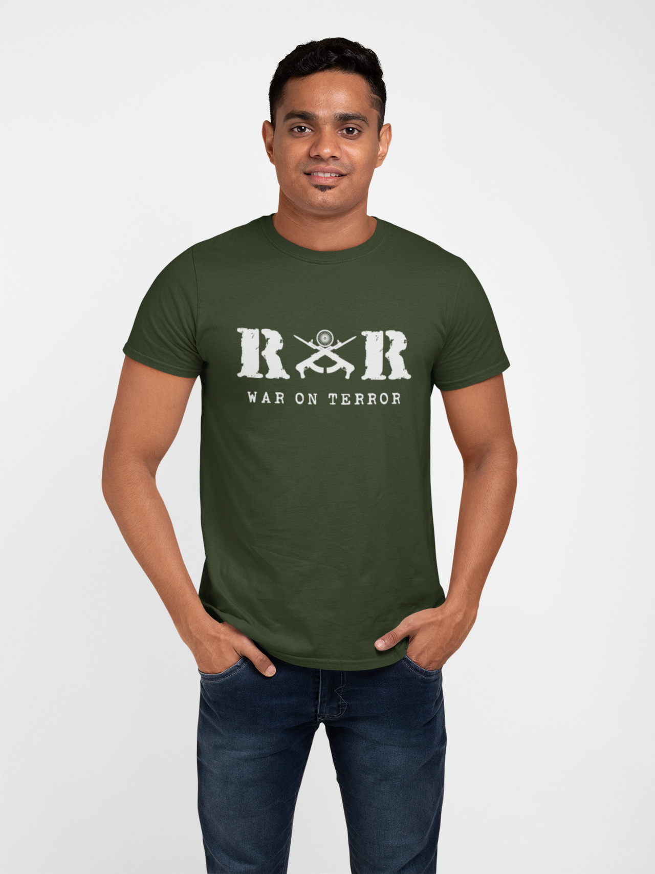 Rashtriya Rifles T-shirt - RR War on Terror ( Men)