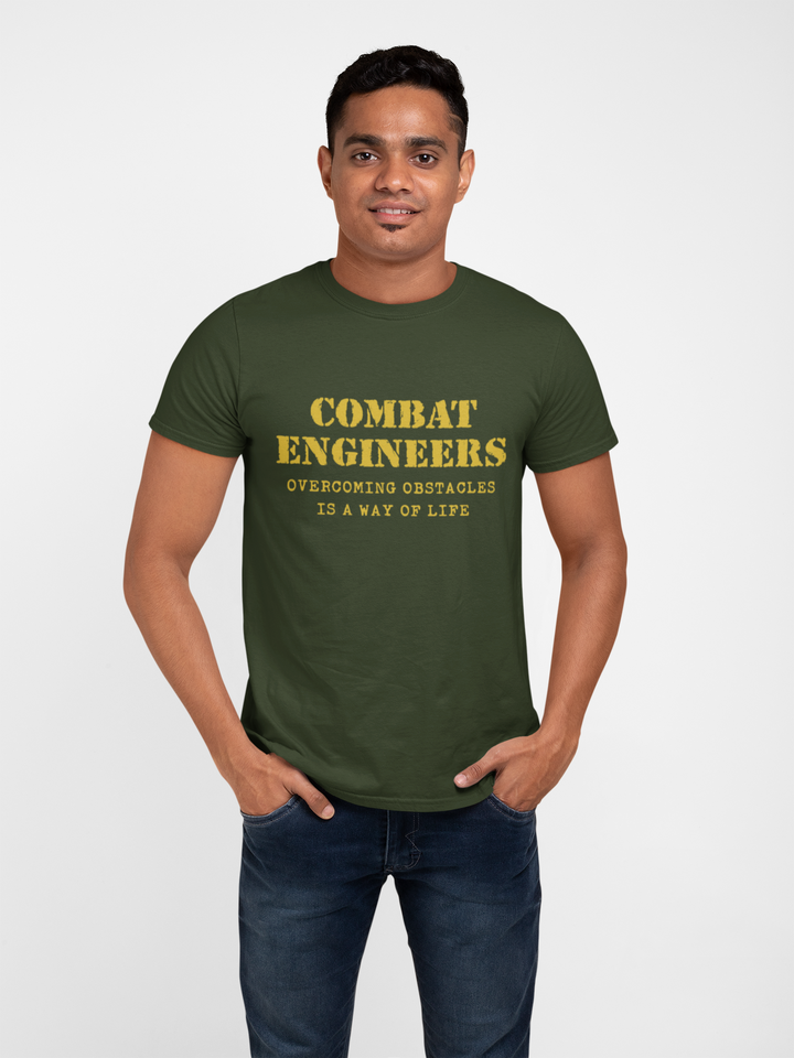 Combat Engineer T-shirt - Overcoming Obstacles..... (Men)