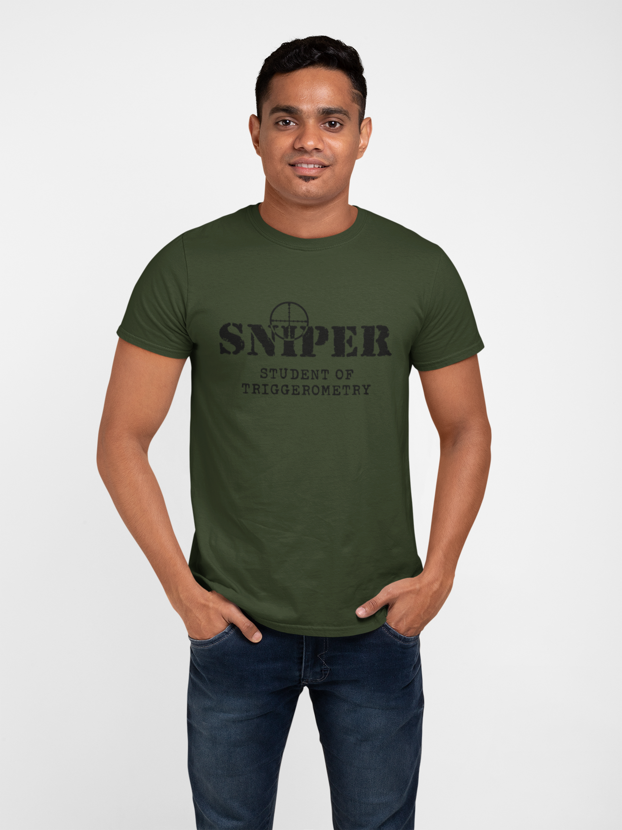 Sniper T-shirt - Sniper, Student of Triggerometry (Men)