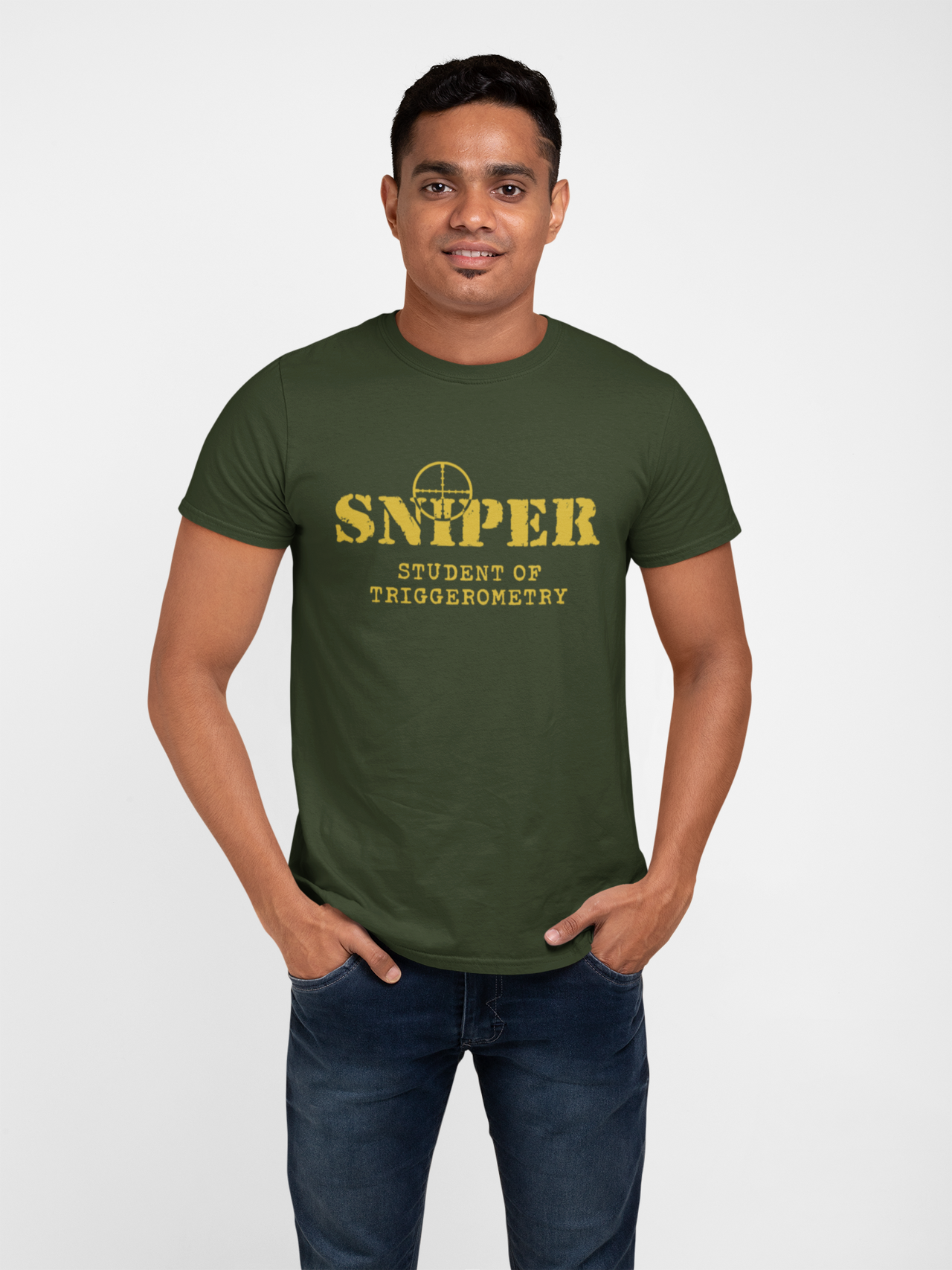 Sniper T-shirt - Sniper, Student of Triggerometry (Men)