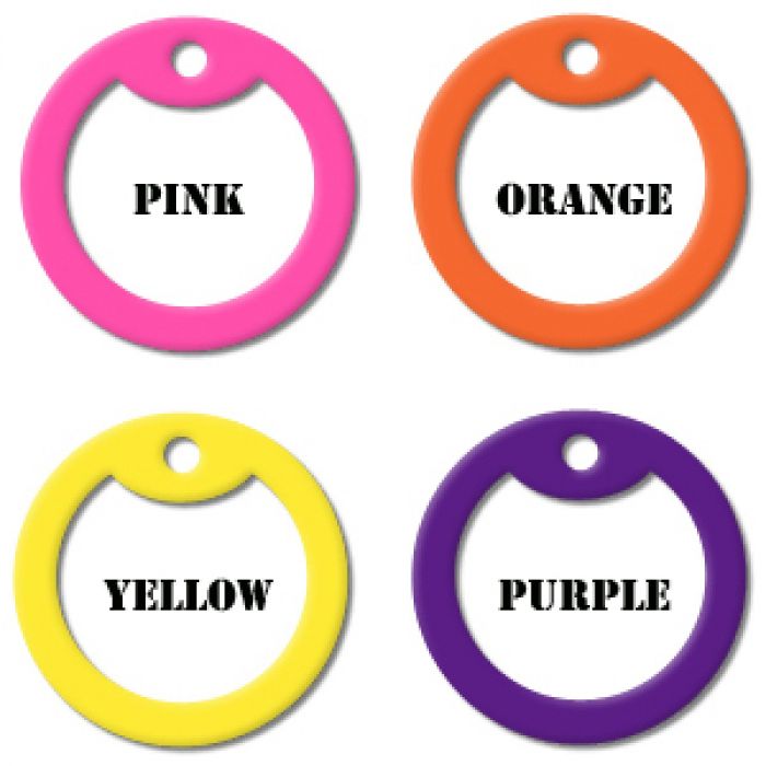 Set of 2 Colour Silencers for Dog Tags
