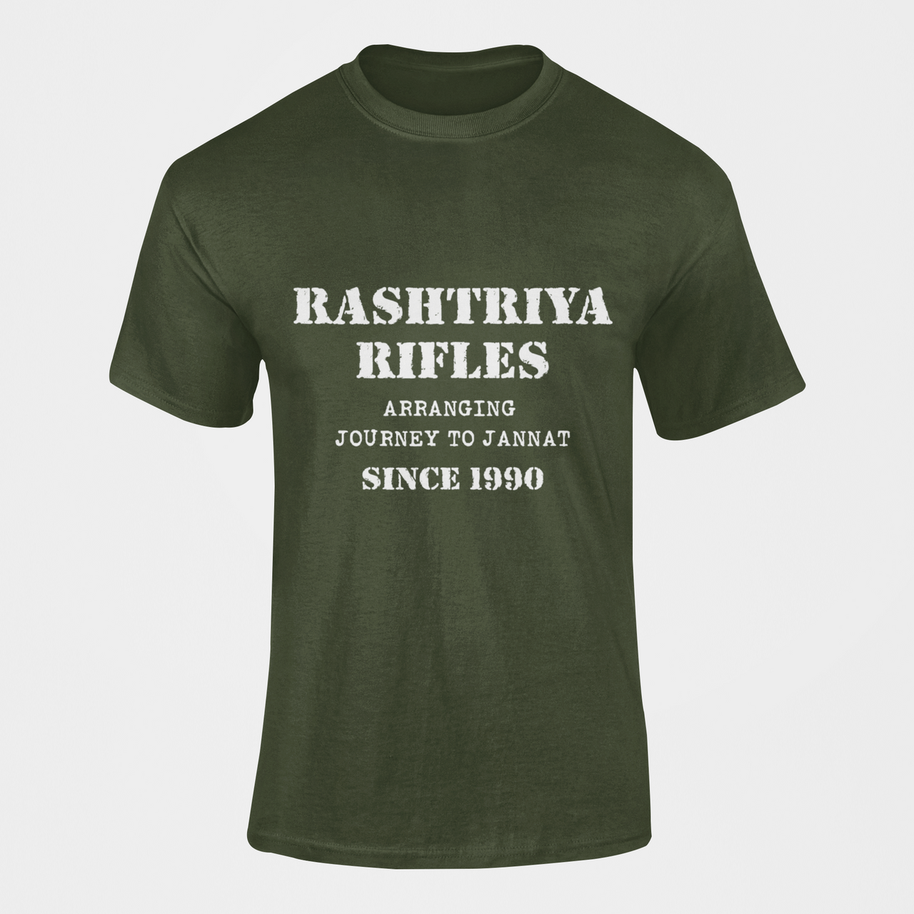 Rashtriya Rifles T-shirt - Arranging Journey to Jannat..... ( Men)