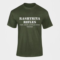 Thumbnail for Rashtriya Rifles T-shirt - Fight, Drink, Laugh & Mourn Together ( Men)