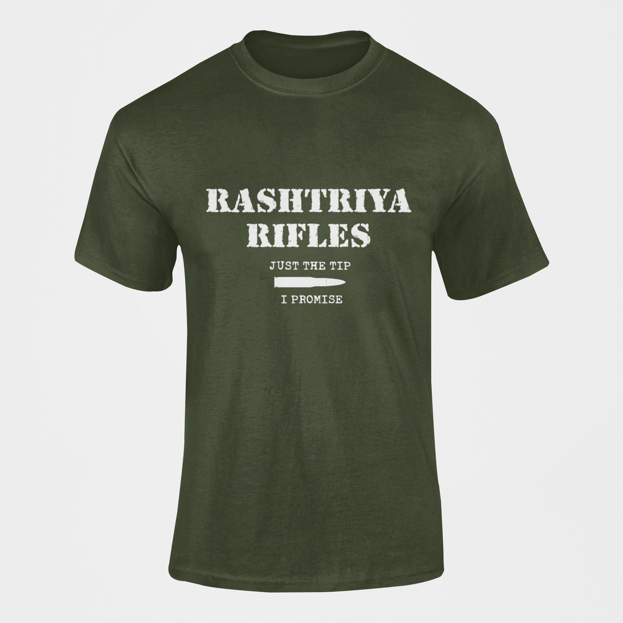 Rashtriya Rifles T-shirt - RR Just the Tip, I Promise ( Men)