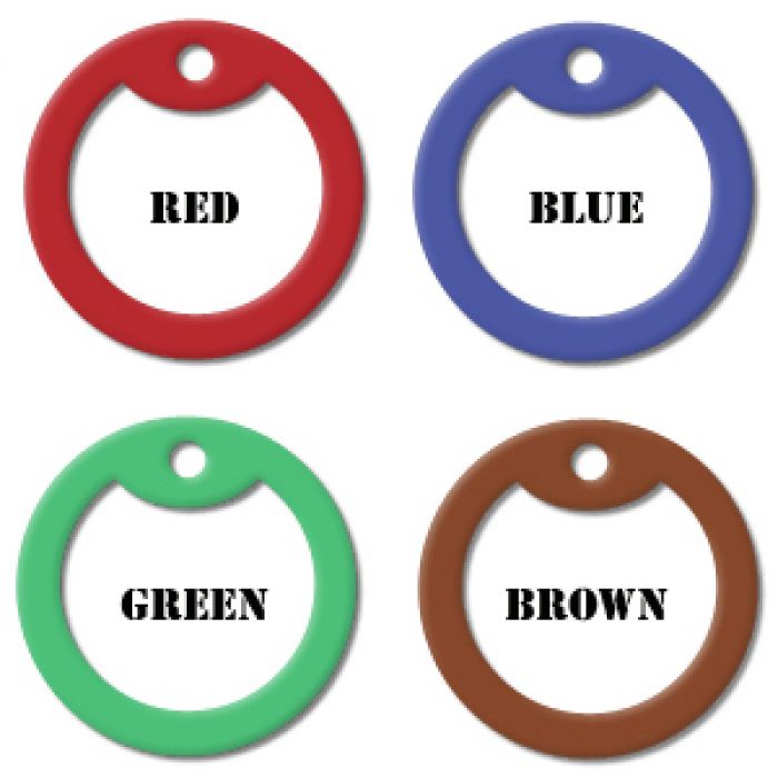 Set of 2 Colour Silencers for Dog Tags