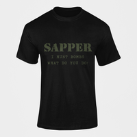 Thumbnail for Sapper T-shirt - I Hunt Bombs (Men)