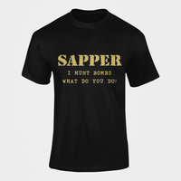 Thumbnail for Sapper T-shirt - I Hunt Bombs (Men)