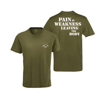Thumbnail for T-shirt-Pain Is Weakness Leaving the Body-Half Sleeve-Back Print