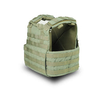 Thumbnail for Tactical Bullet Proof Plate Carrier Vest (for Ordnance Issue Plates and AK Magazine) - Olive Green